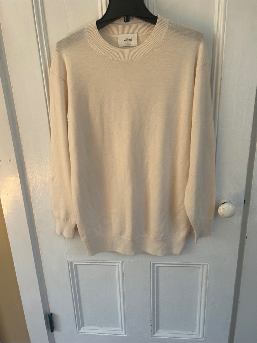 Aritzia Wilfred Rosemary Sweater in Cream